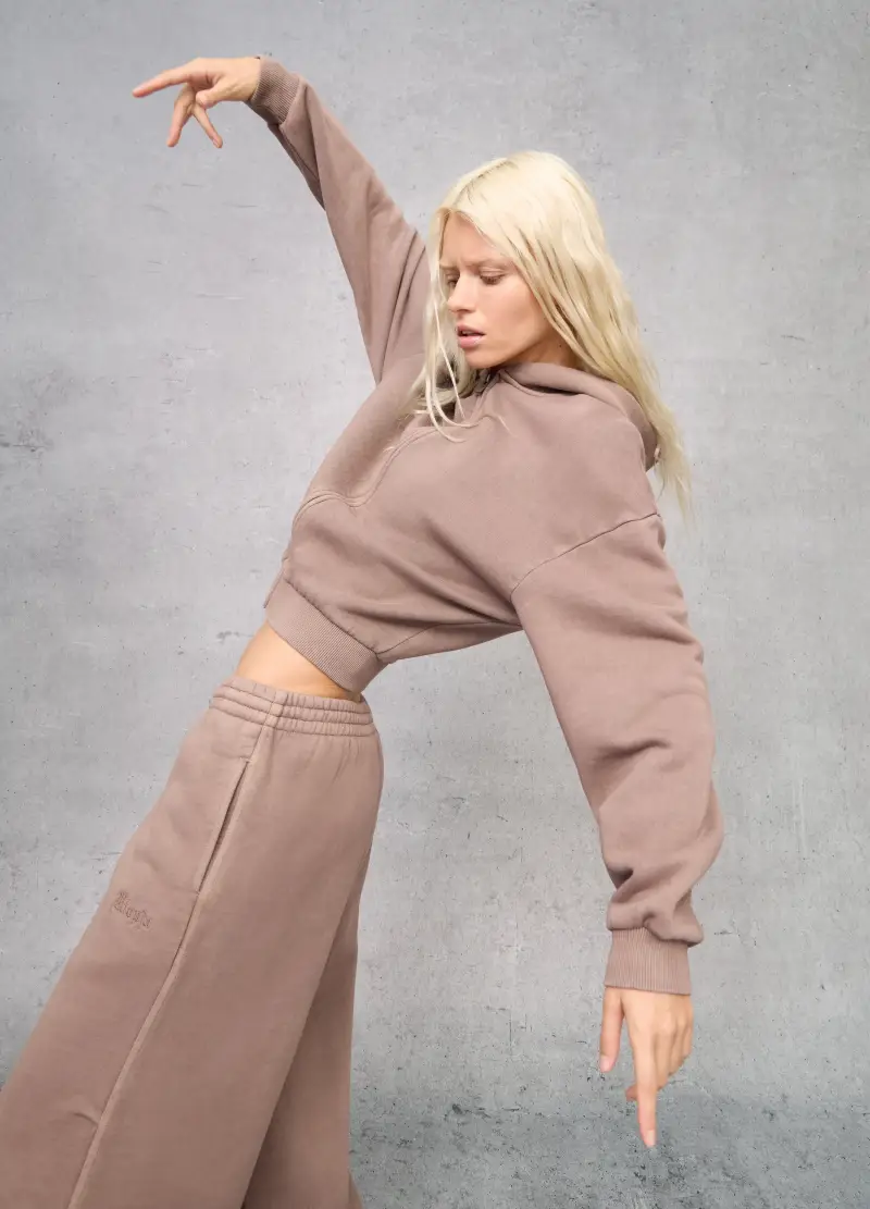 Hoodie Full-zip Mocha, Donna, Marrone