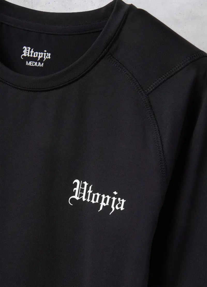 UTOPJA T-shirt Uomo Nero 4330159 miniatura 2