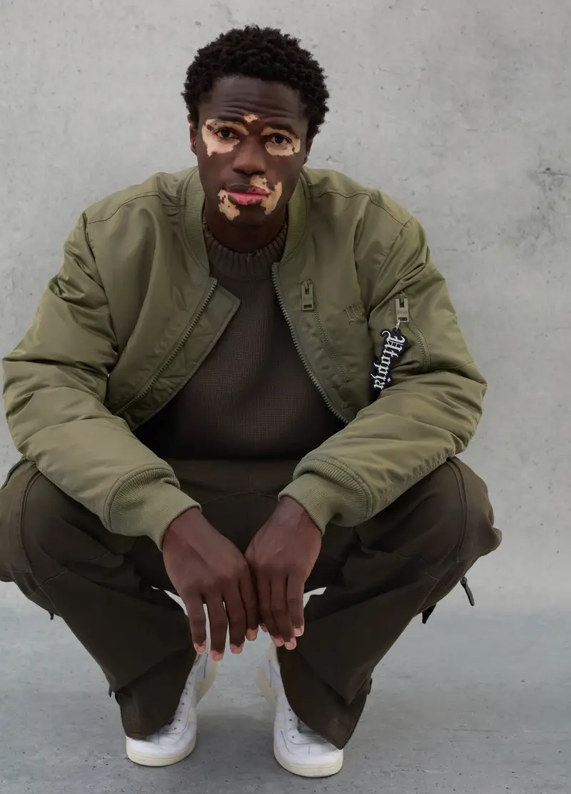 Perfect Bomber Jacket Military Green, Uomo, Verde miniatura 2