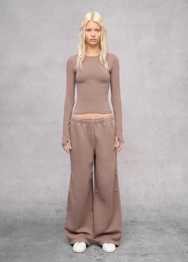 Perfect Longsleeve Mocha, Donna, Marrone miniatura 3