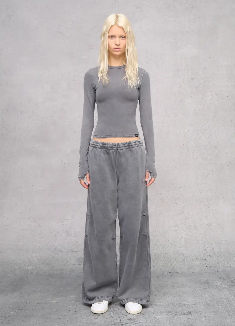 Perfect Longsleeve Vintage Grey, Donna, Grigio miniatura 3