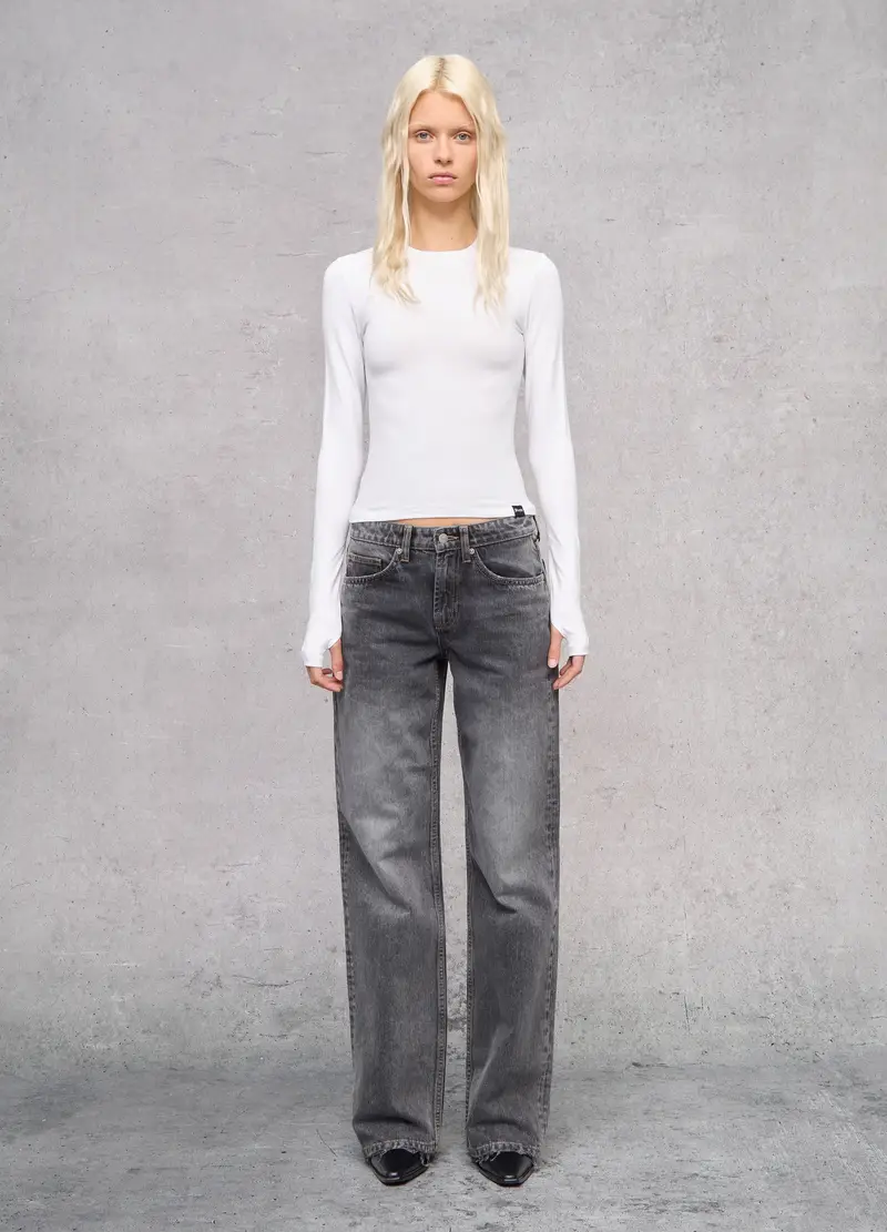 Perfect Longsleeve White, Donna, Bianco miniatura 3