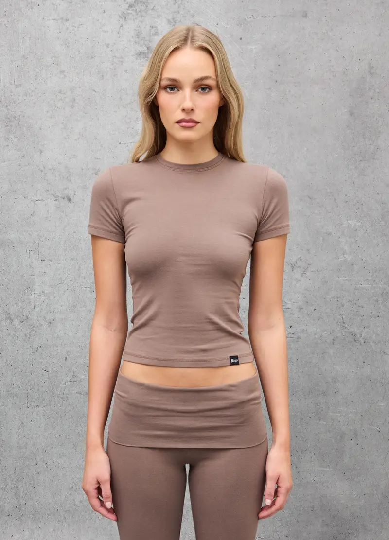 Perfect T-shirt Mocha, Donna, Marrone