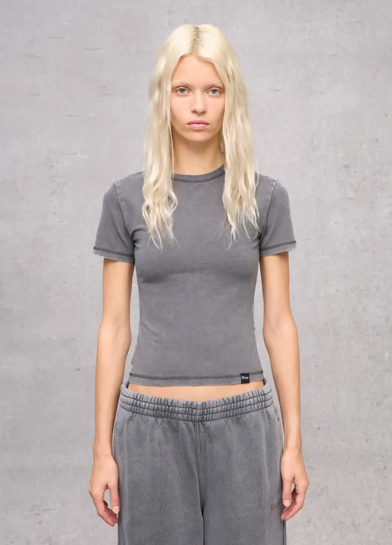 UTOPJA T-shirt Donna Grigio 2827020 miniatura 2