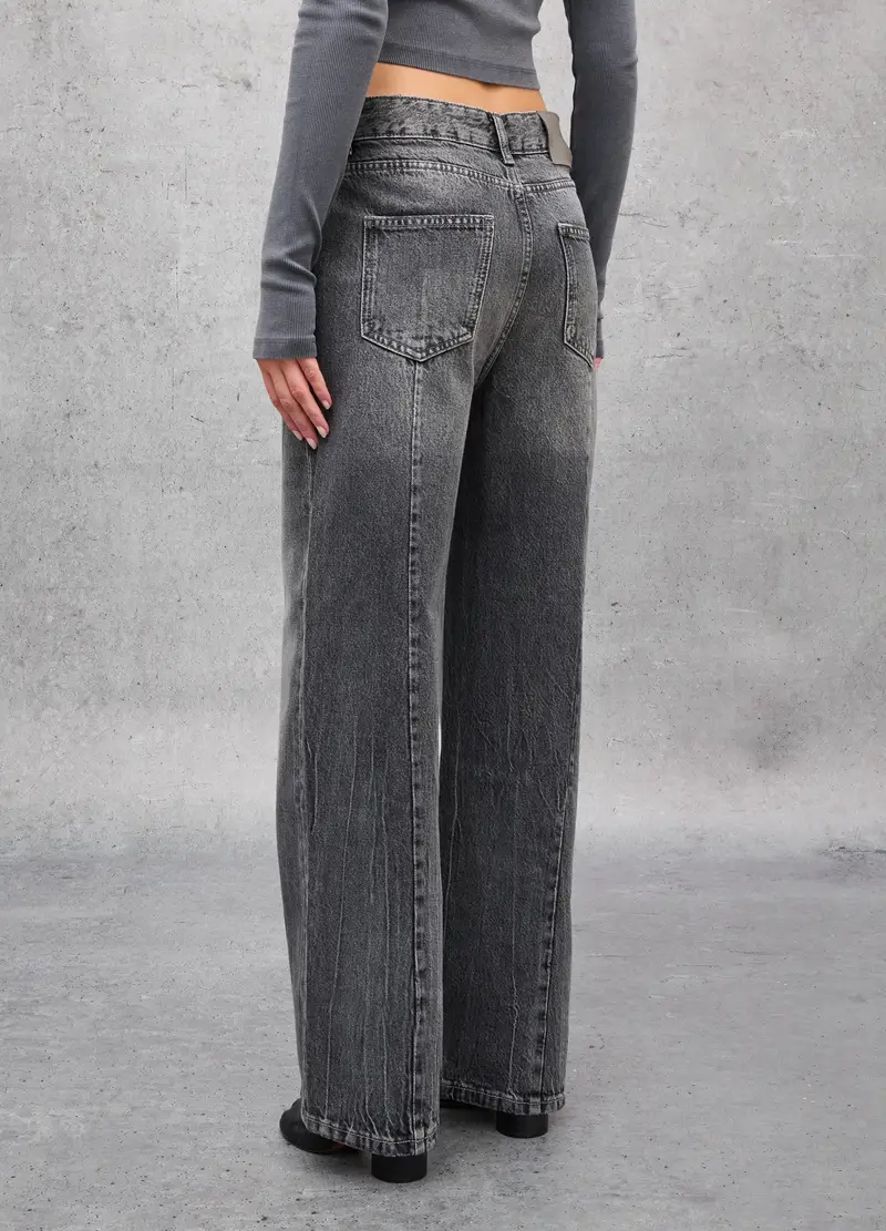 Relaxed Denim Acid Black, Donna, Grigio miniatura 3