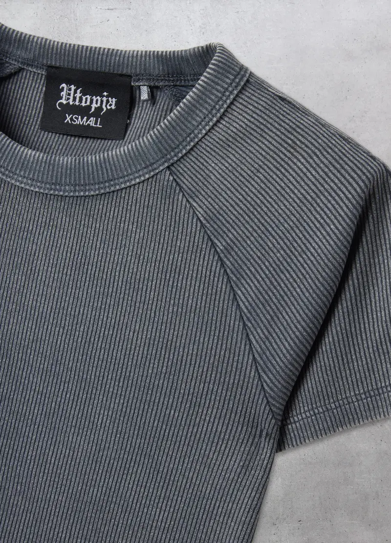 UTOPJA T-shirt Donna Grigio 4329510 miniatura 2