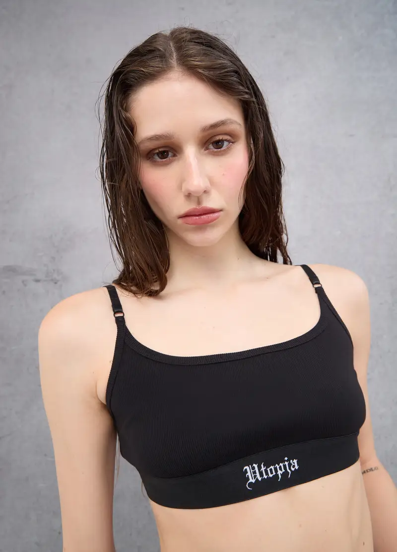 UTOPJA Bralette Donna Nero 3694078 miniatura 2