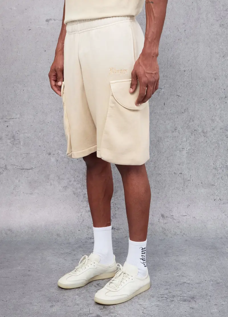 UTOPJA, Sunfaded Cargo Sweat Shorts Sand, Uomo, Beige, Taglia: M miniatura 2