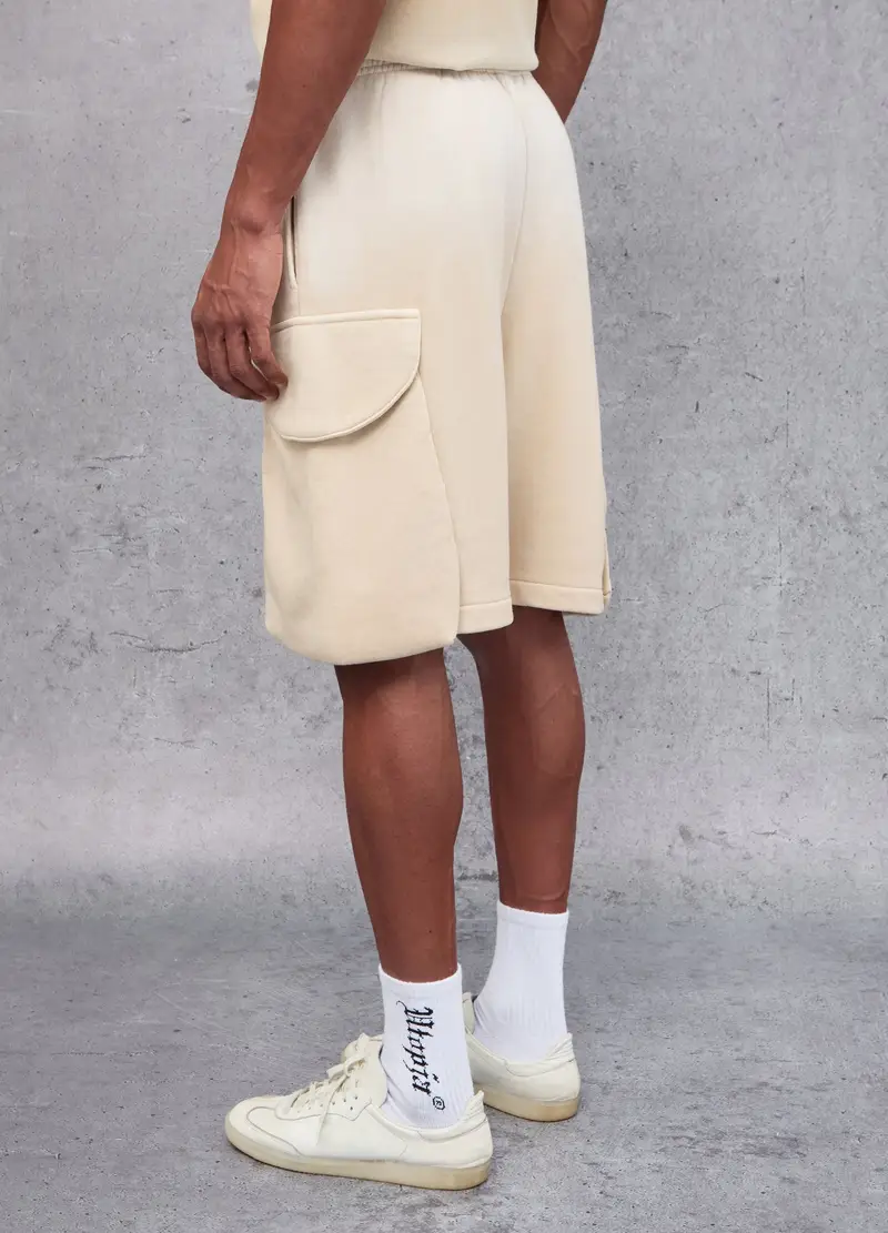 UTOPJA, Sunfaded Cargo Sweat Shorts Sand, Uomo, Beige, Taglia: M miniatura 3