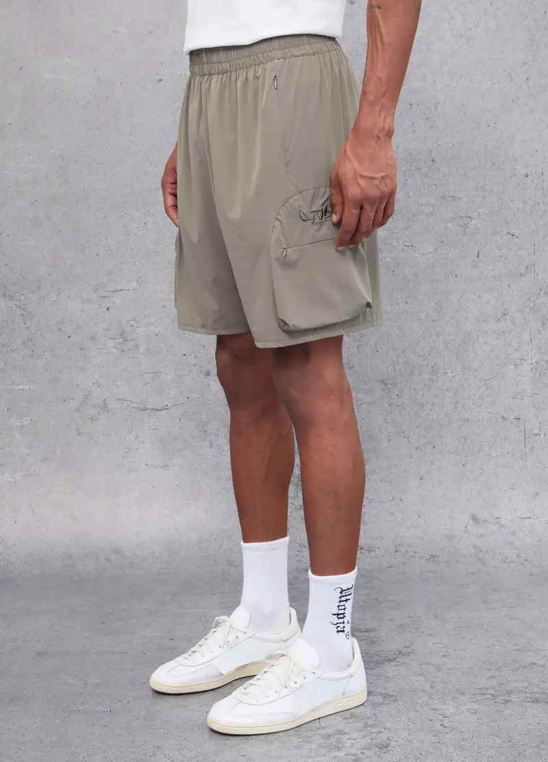 Technical Cargo Shorts Military Green, Uomo, Verde miniatura 2