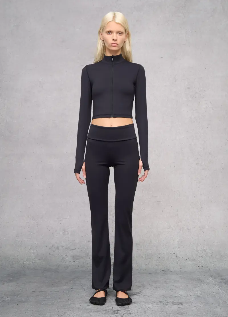 , Technical Full-zip Black, Donna, Nero miniatura 3