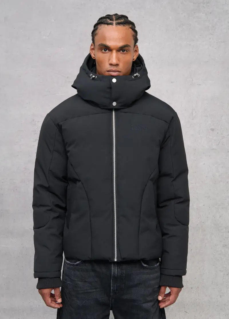 Technical Puffer Jacket Black, Uomo, Nero
