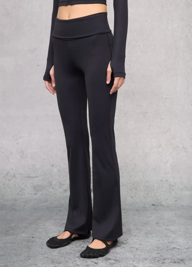 Technical Yoga Flare Pants Black, Donna, Nero miniatura 3