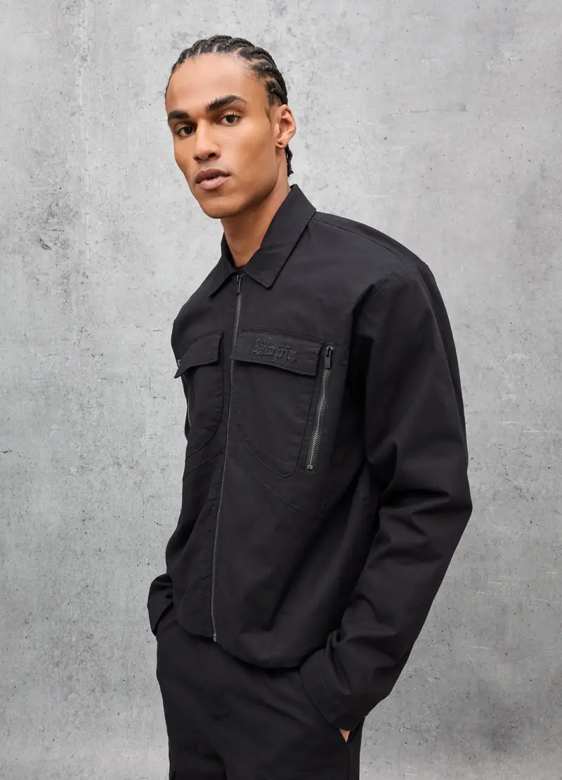 Work Jacket Black, Uomo, Nero miniatura 3