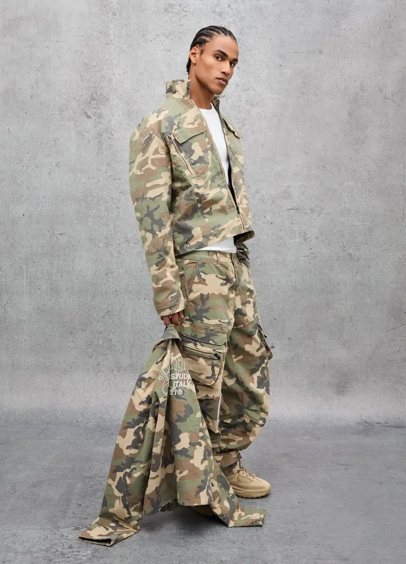 Work Jacket Camo, Uomo, Multicolor miniatura 3