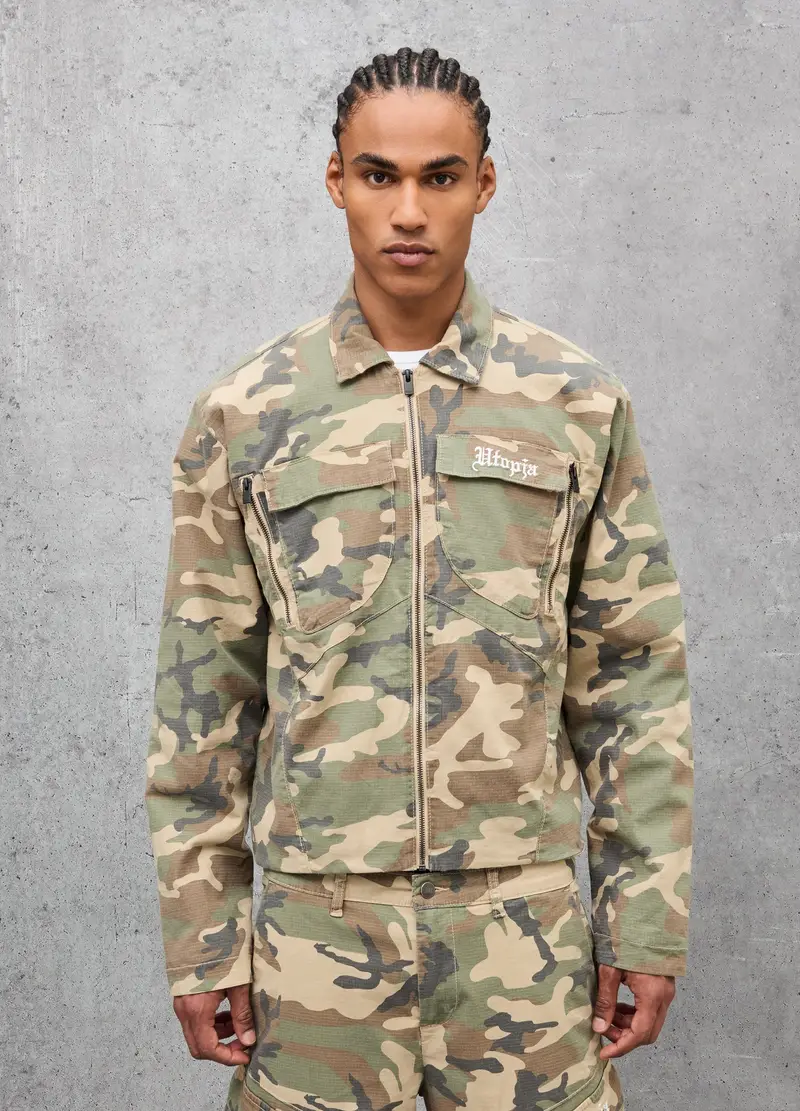 Work Jacket Camo, Uomo, Multicolor