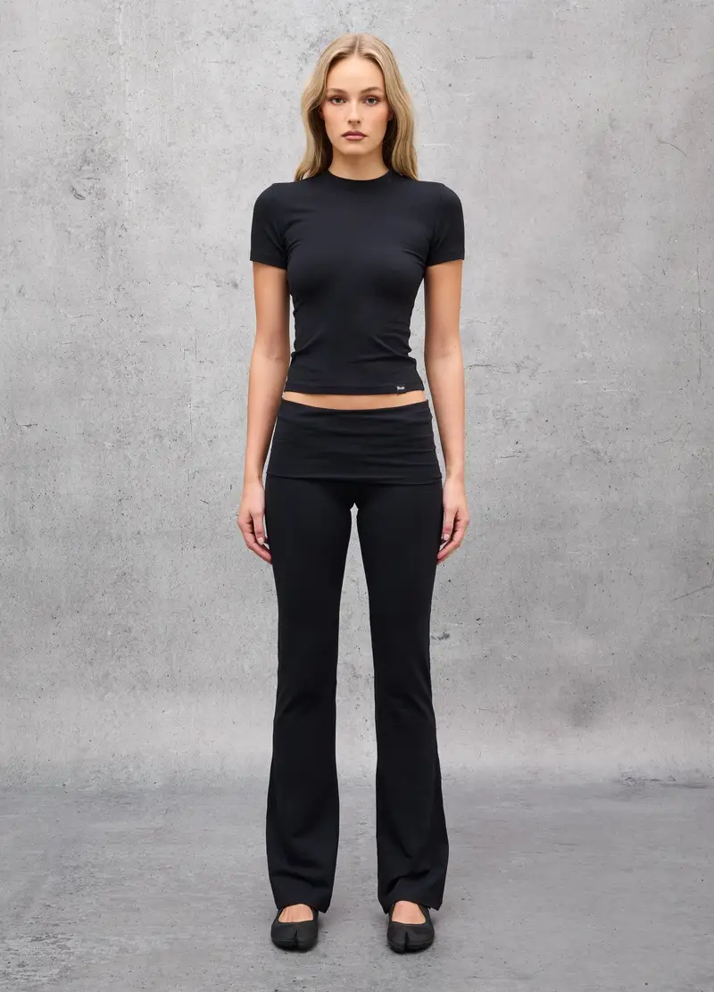Yoga Flare Pants Black, Donna, Nero