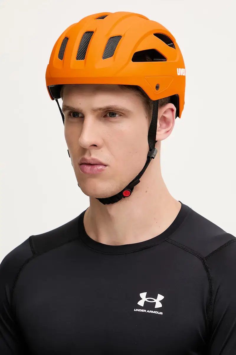 casco da bicicletta Stride colore arancione 41/0/714 miniatura 2