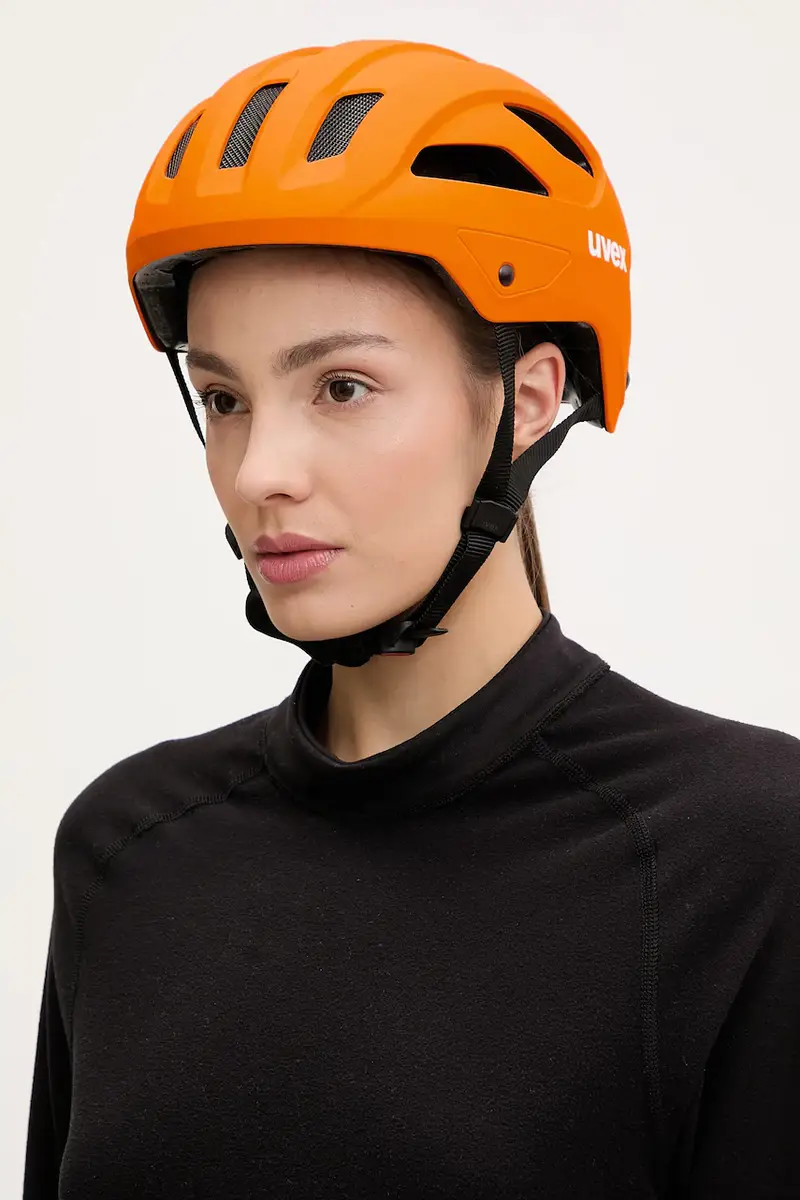 casco da bicicletta Stride colore arancione 41/0/714 miniatura 3