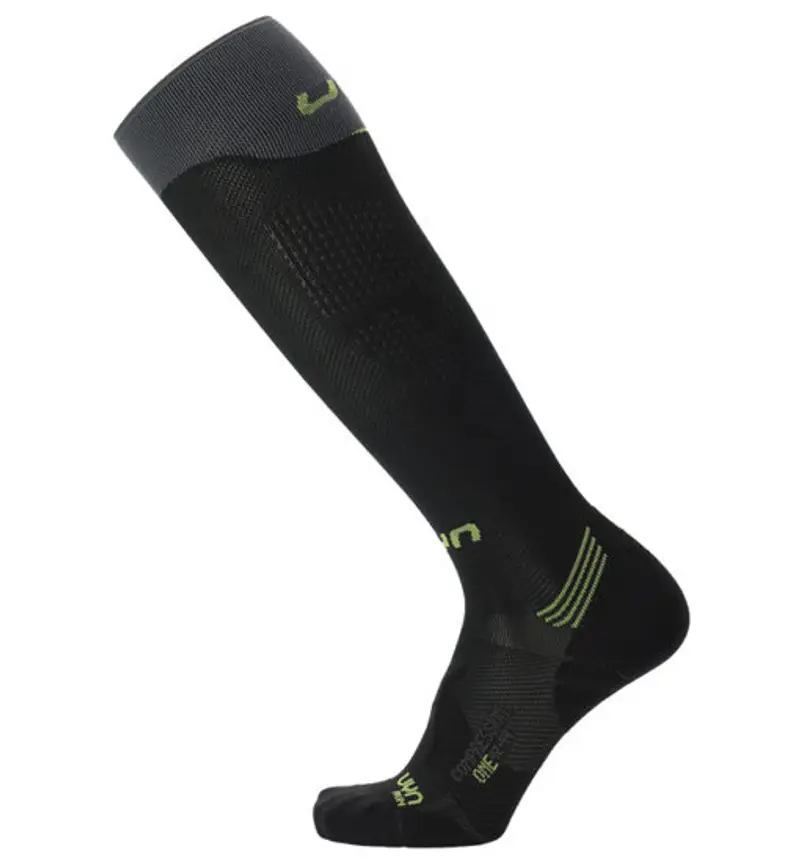 Run Compres - calzini lunghi running - uomo Black