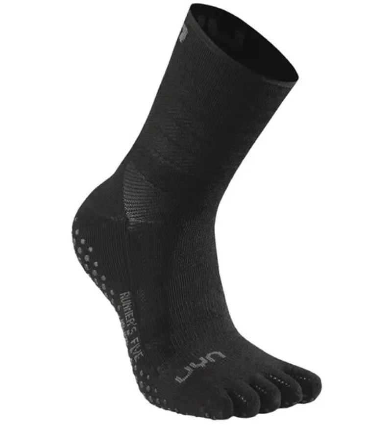 Runner's Five Grip - calzini corti running - uomo Black