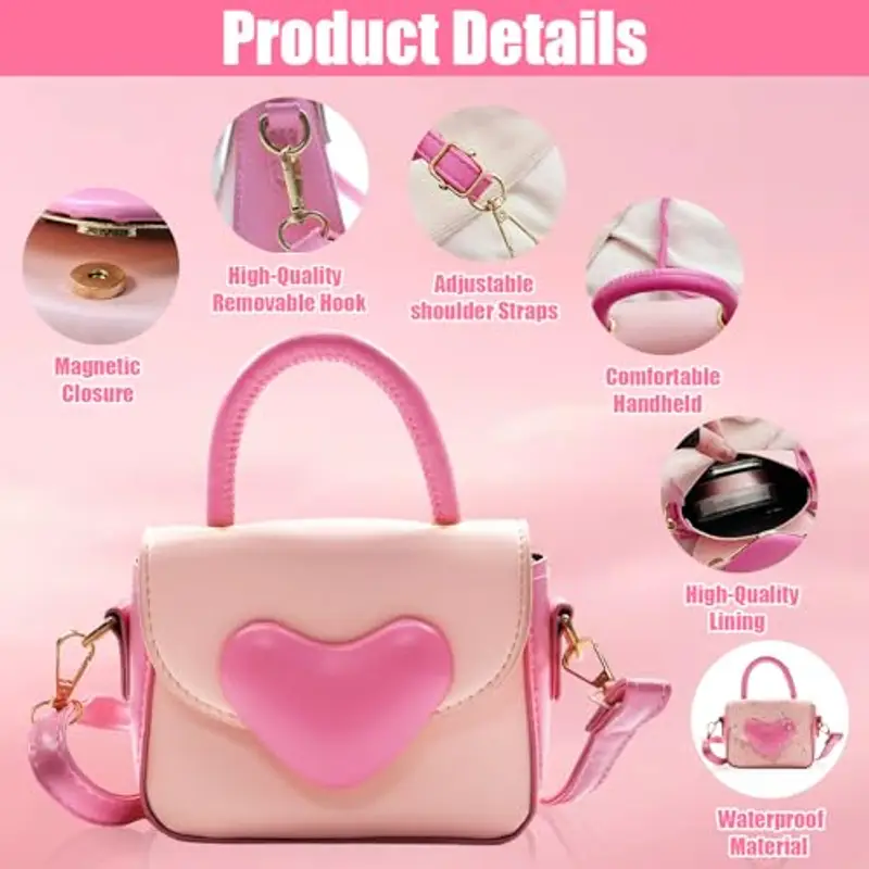 UZSUZZ Borsa a tracolla Bambina Rosa 1384798 miniatura 3