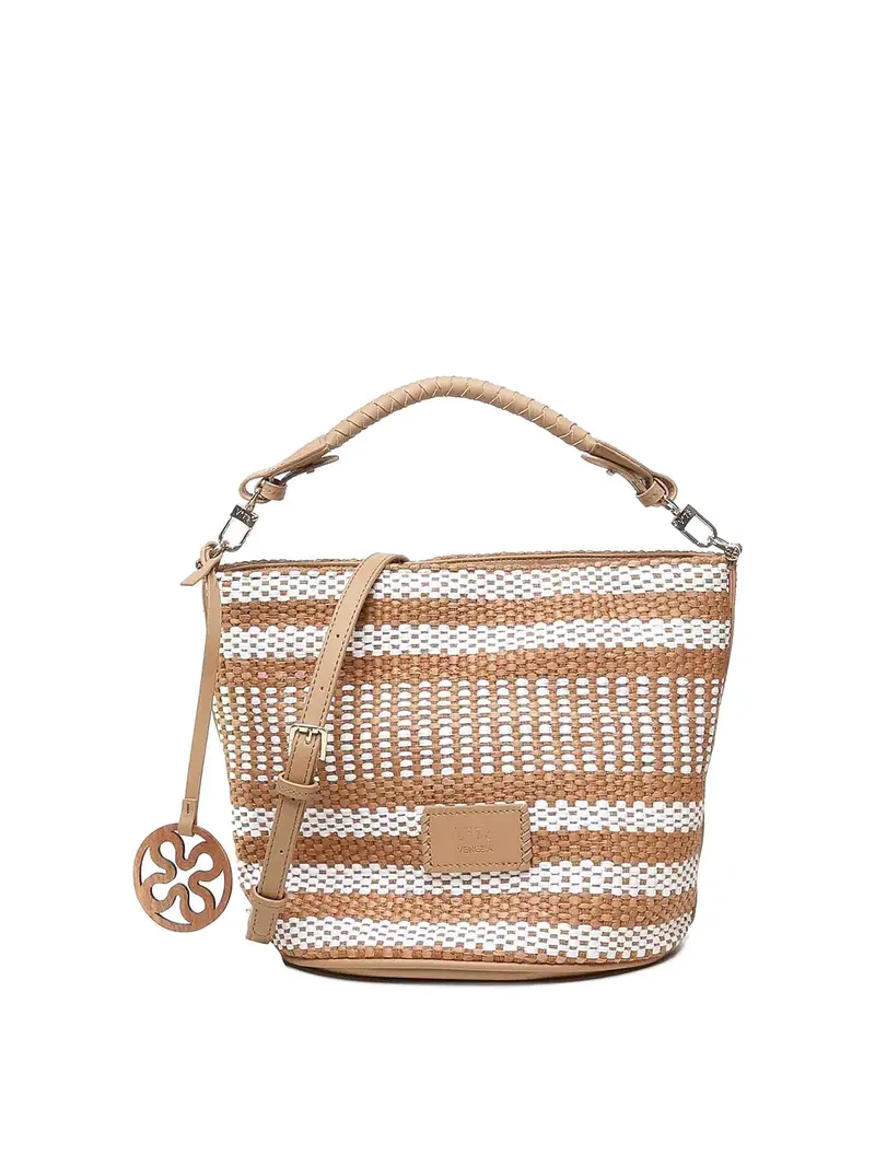 Borsa a secchiello Stefanie Beige