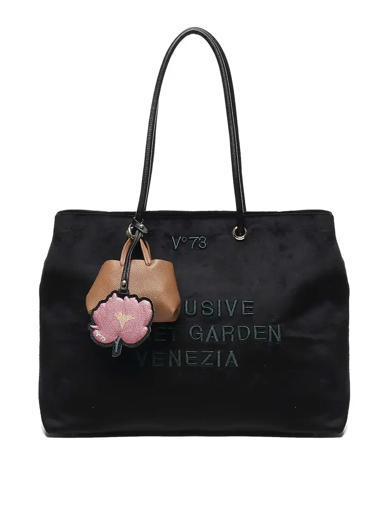 Borsa della spesa del giardino segreto Nero