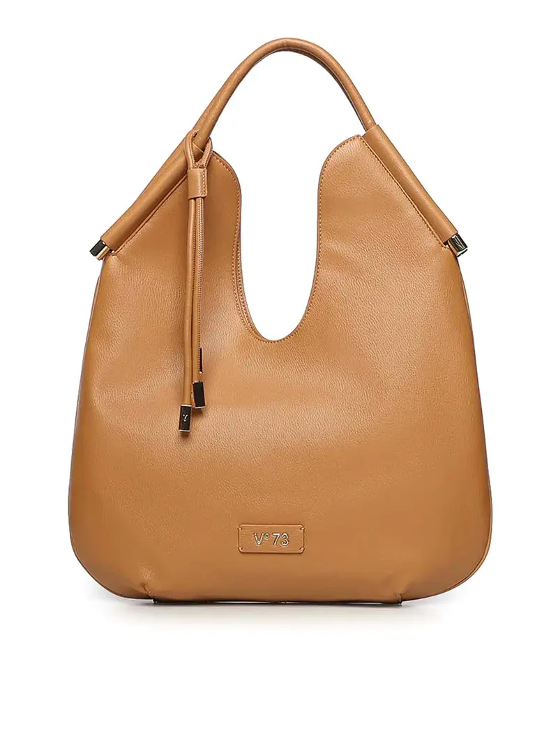 Borsa tote color ambra Marrone
