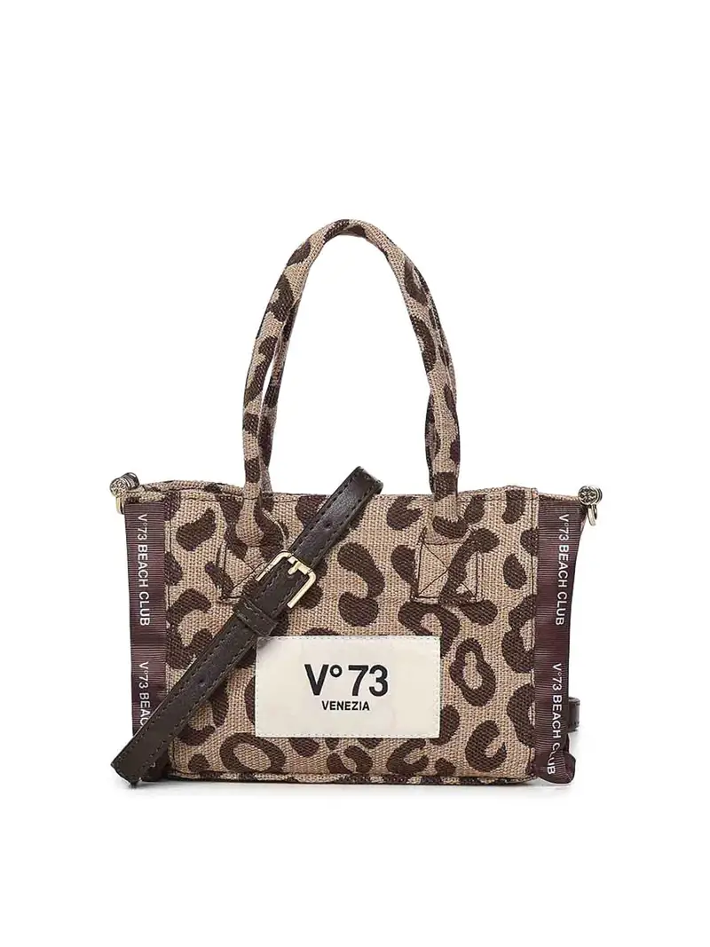 Borsa Tote Milene Con Logo Marrone