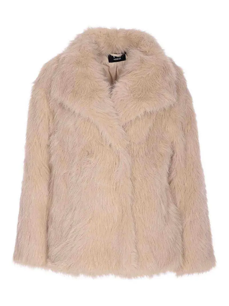 Giacca Penny in pelliccia sintetica Beige