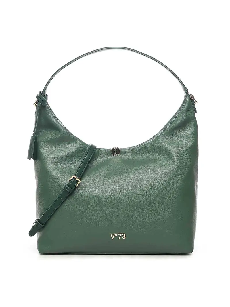 Keira Borsa con logo Verde Scuro
