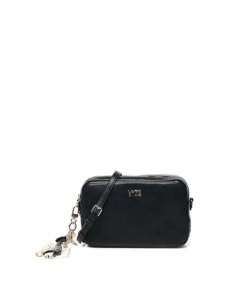 Penelope Bag con logo Nero