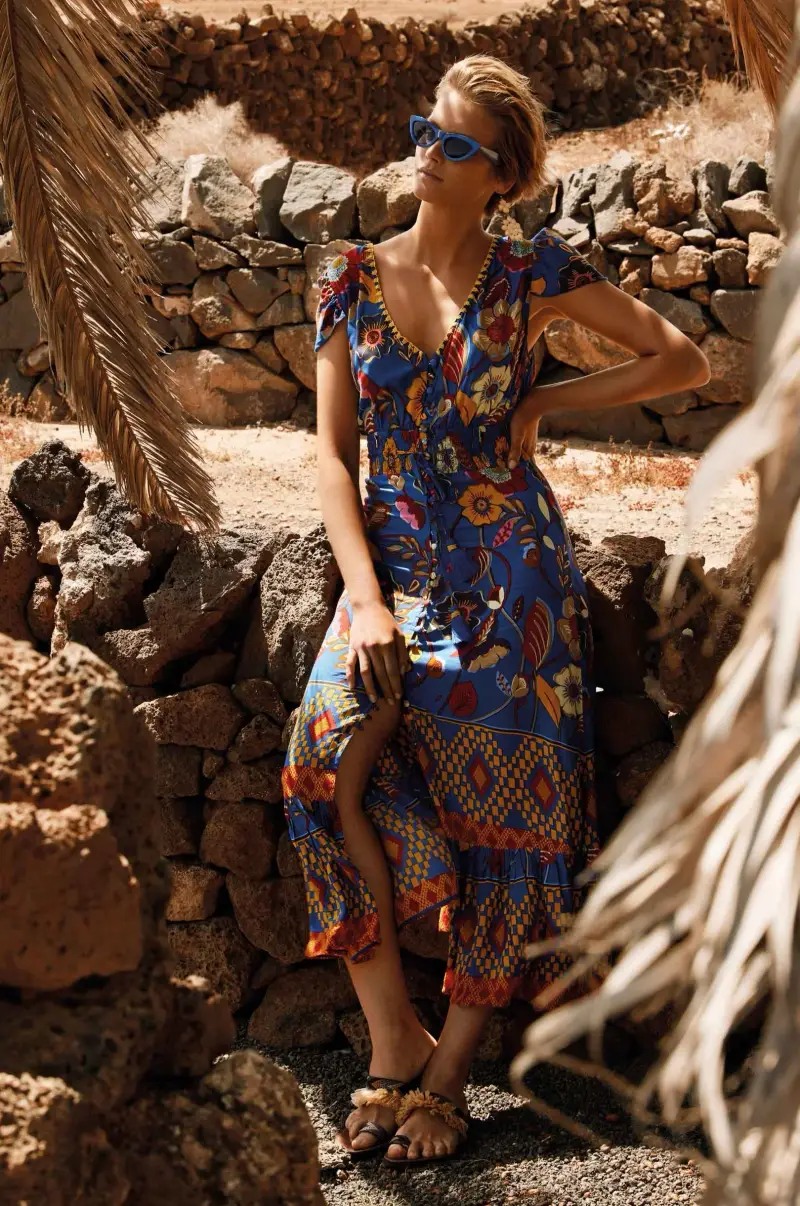 ABITO LUNGO FIORI DI CAMPO | Colore Multi |