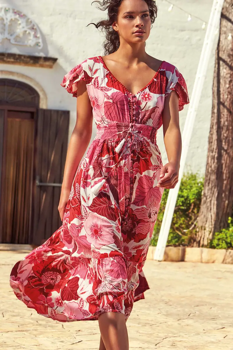 ABITO LUNGO FLOREALE | Colore Multi |