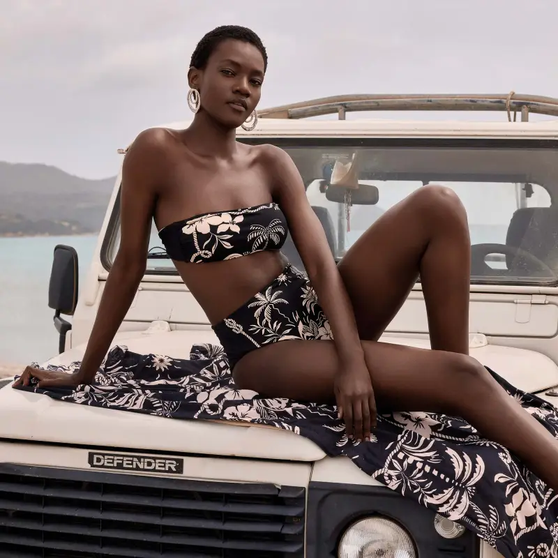 BIKINI A FASCIA A VITA ALTA BRIGITTE | Colore Multi |