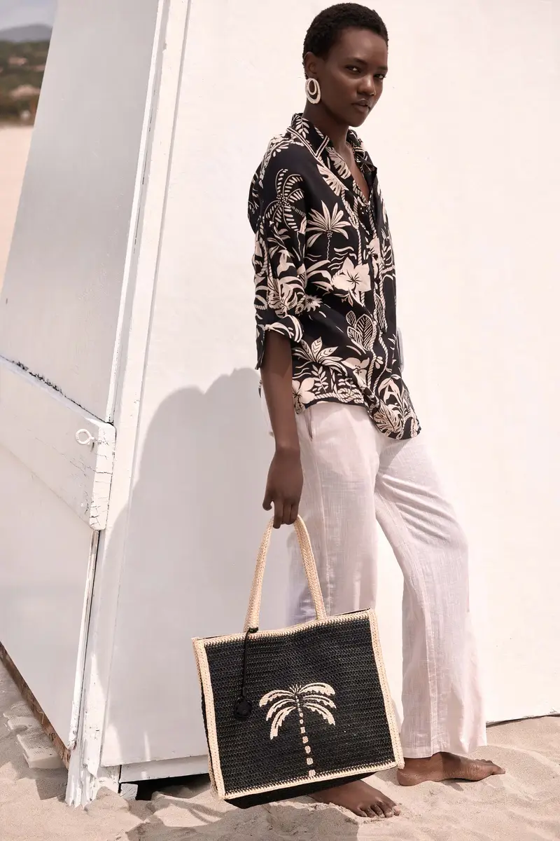 PANTALONI PALAZZO BRIGITTE | Colore Avorio |