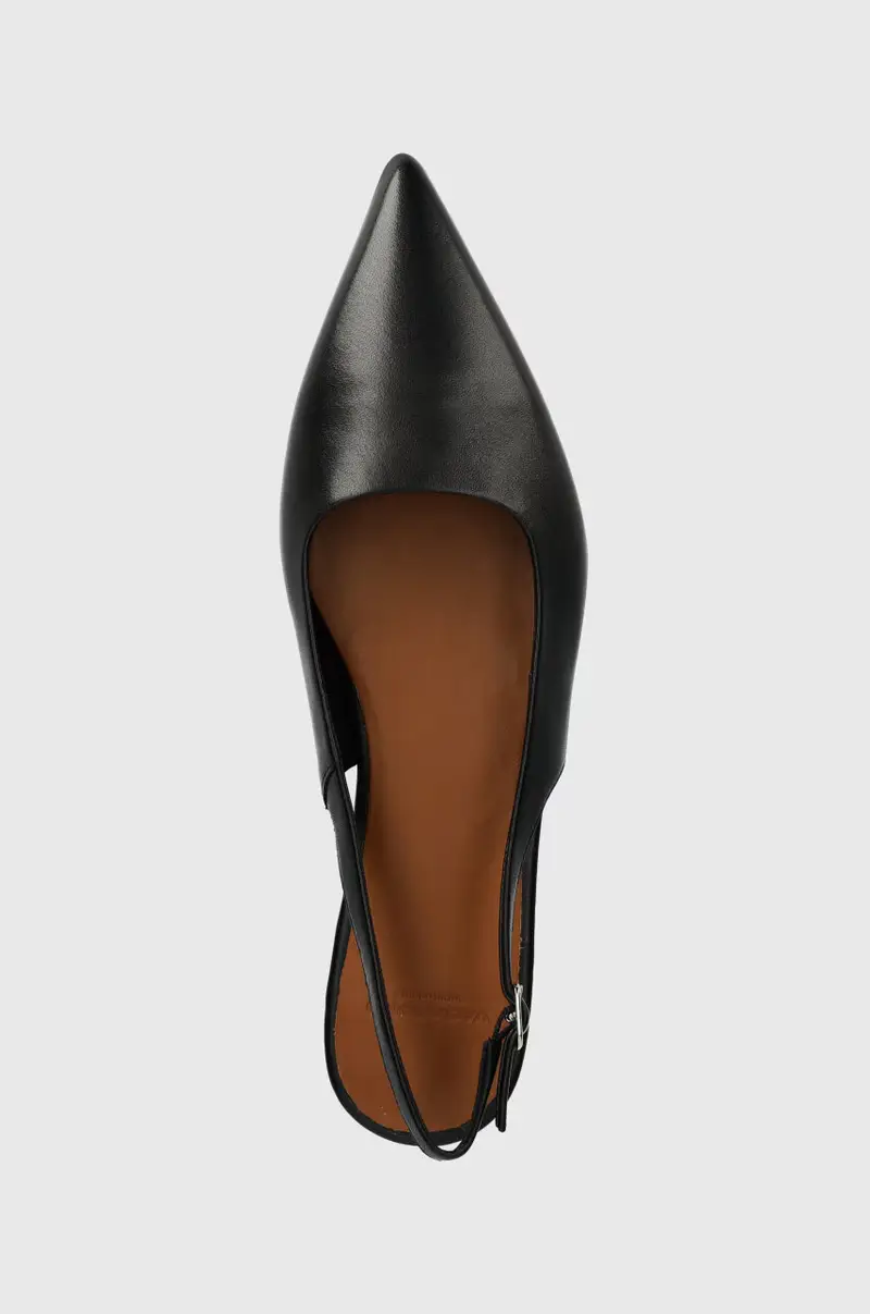 balerrine in pelle HERMINE colore nero miniatura 5