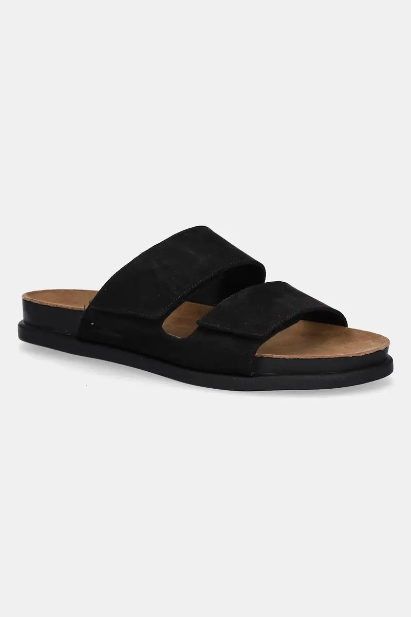 ciabatte slide in camoscio 5992-150-20 colore nero 5992-150-20