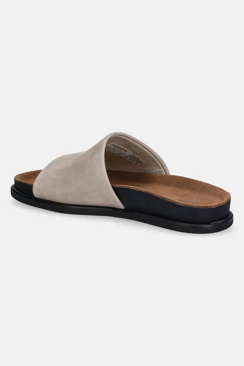 ciabatte slide in camoscio EFFIE donna colore beige 5922-050-07 miniatura 3