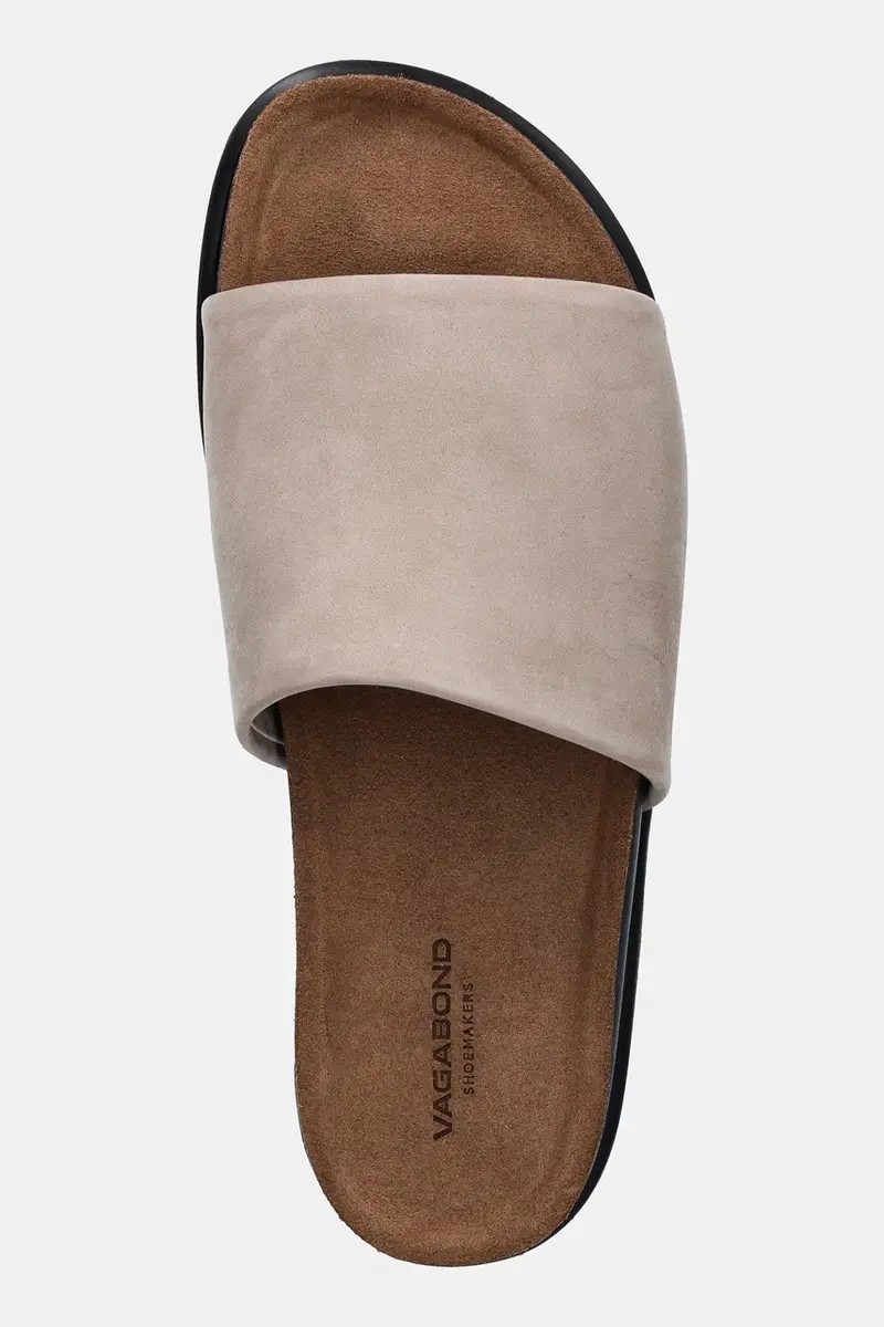 ciabatte slide in camoscio EFFIE donna colore beige 5922-050-07 miniatura 4