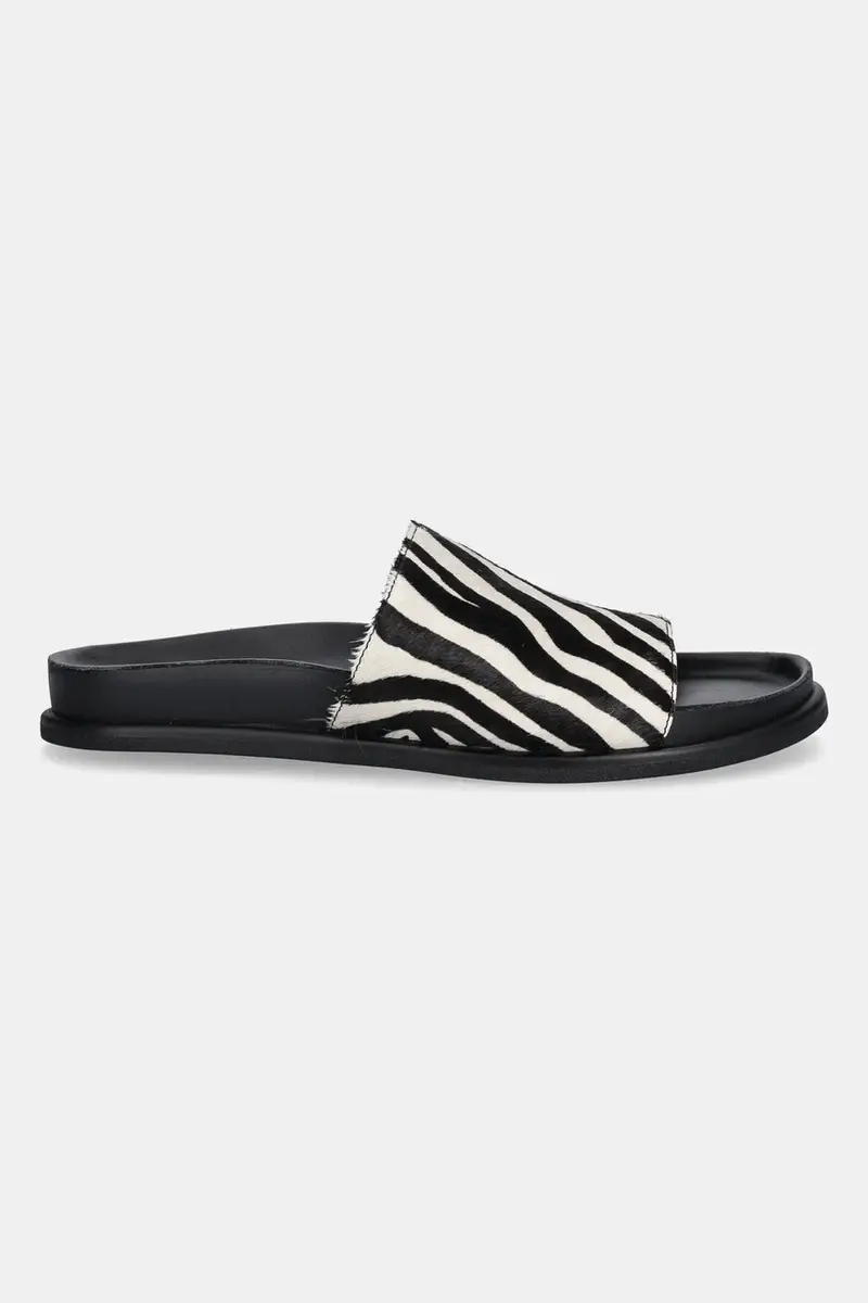 ciabatte slide in camoscio EFFIE donna colore nero 5922-461-87 miniatura 2