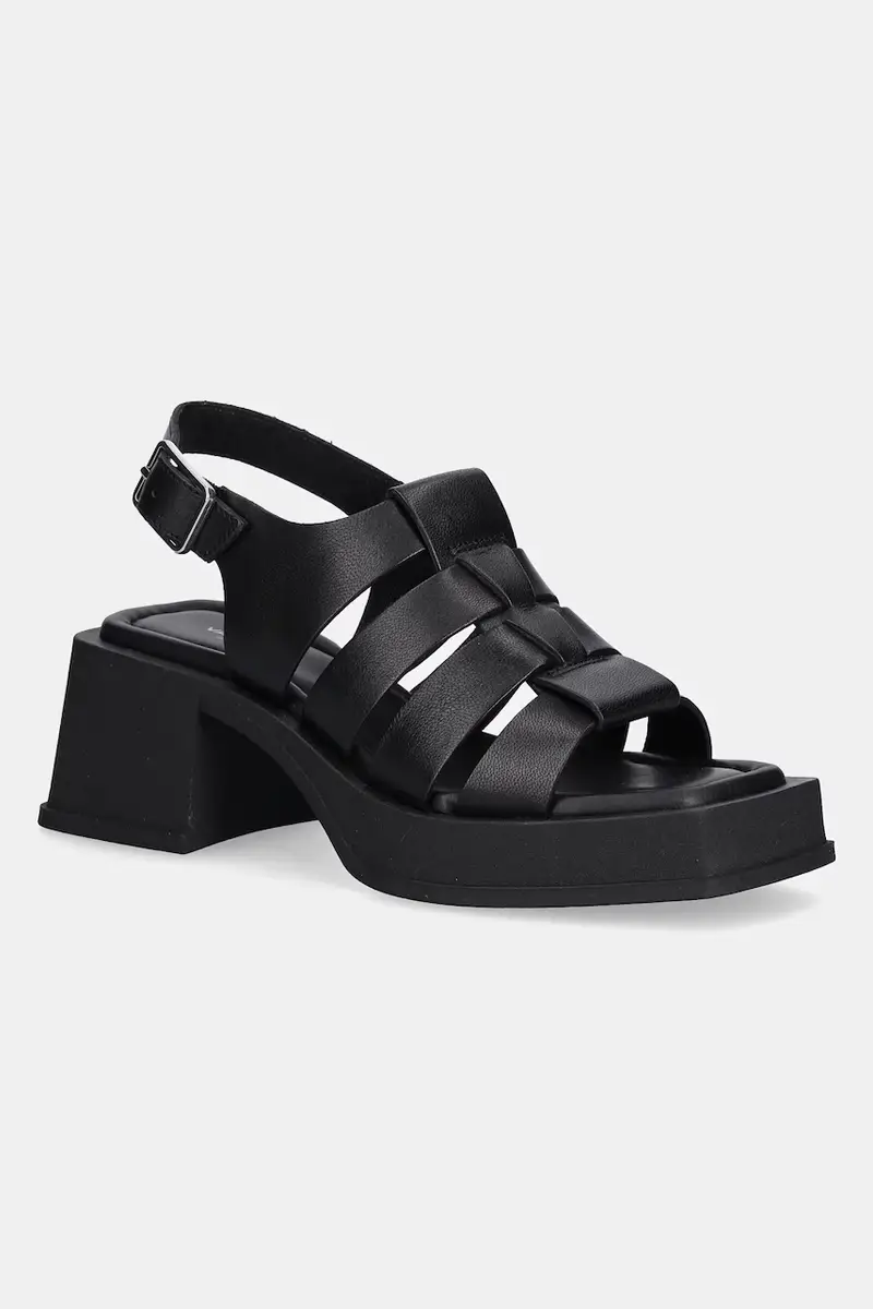 sandali in pelle HENNIE colore nero 5937-001-20