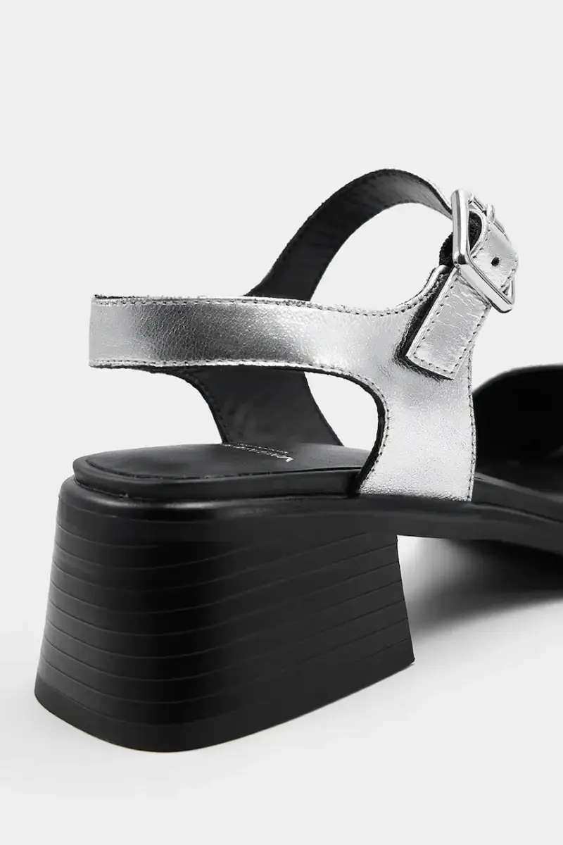 sandali in pelle INES colore argento 5911-083-79 miniatura 4