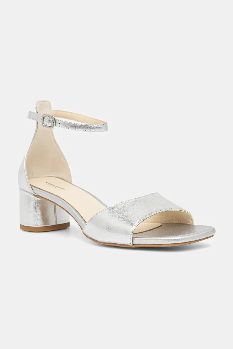 sandali in pelle PIPER colore argento 5921-083-79