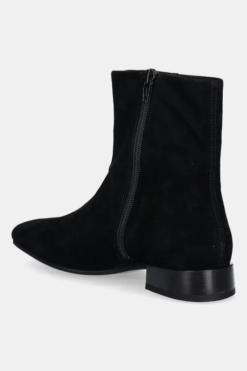 stivaletti alla caviglia in camoscio MONA donna colore nero 5955-040-20 miniatura 3