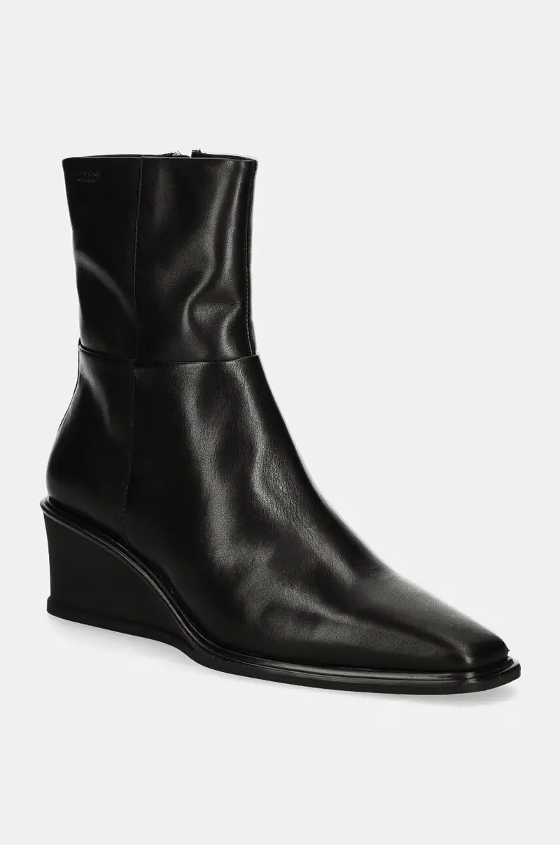 stivaletti alla caviglia in pelle AINO donna colore nero 5829-001-20