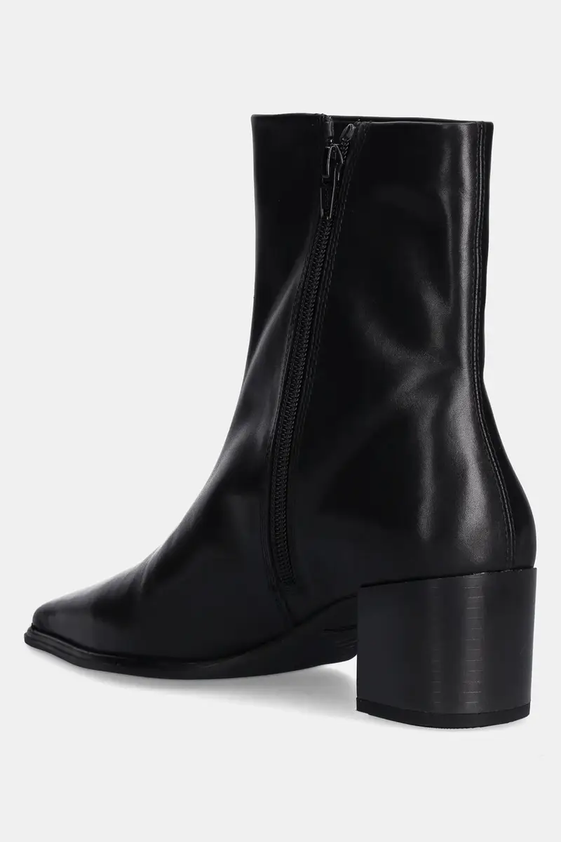 stivaletti alla caviglia in pelle GISELLE donna colore nero 5854-001-20 miniatura 3