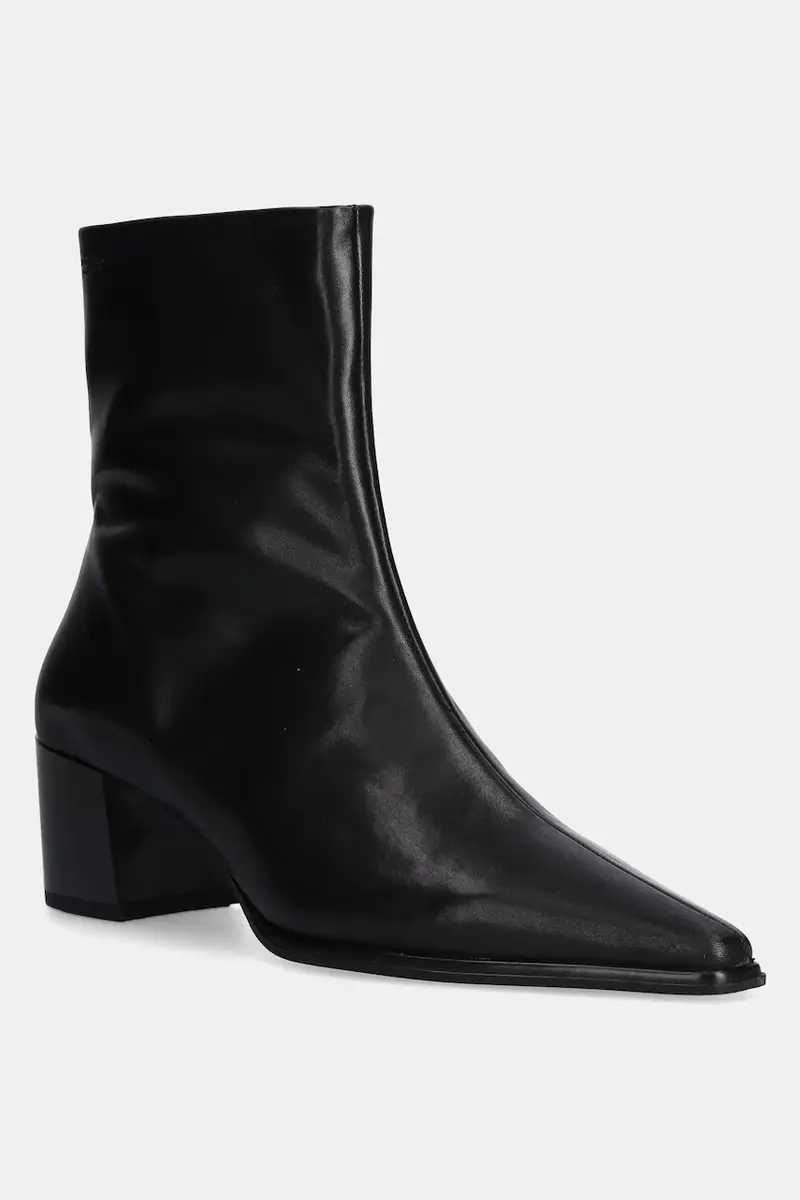 stivaletti alla caviglia in pelle GISELLE donna colore nero 5854-001-20