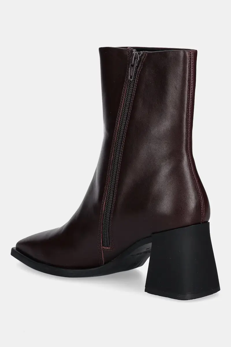 stivaletti alla caviglia in pelle HEDDA Granata miniatura 3